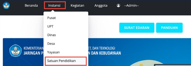 reset secret key oleh Admin Instansi Dinas Pendidikan reset secret key oleh Admin Instansi Dinas Pendidikan